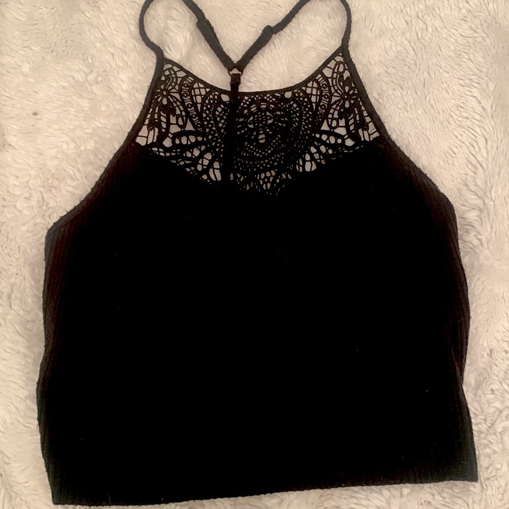 Black Crop top